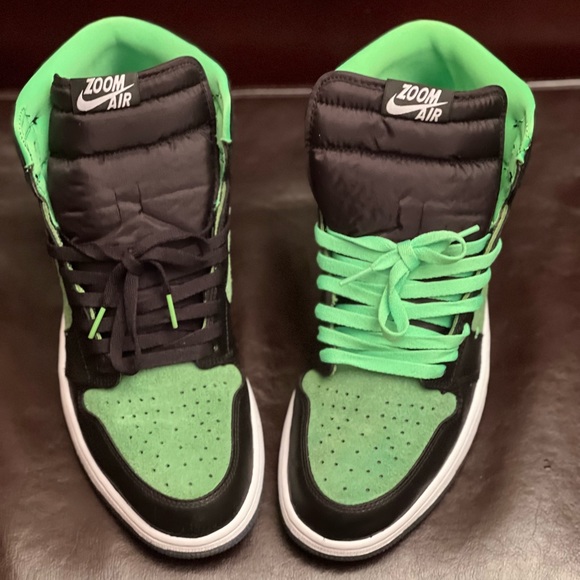 Air Jordan 1 Hi Zoom Sz 13 Zen Green - Picture 3 of 4